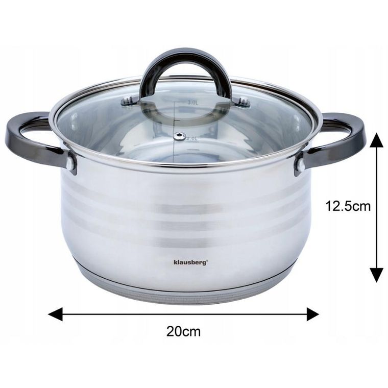 Klausberg, zestaw garnków, 12 elementów, KB-7702