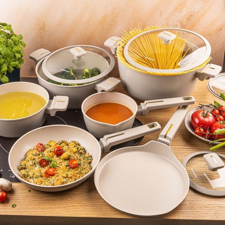 Klausberg, zestaw garnków marmurkowych, 12 elementów, kb-7967