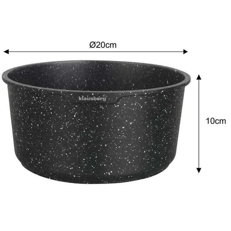 Klausberg, zestaw garnków marmurkowych, 5 elementów