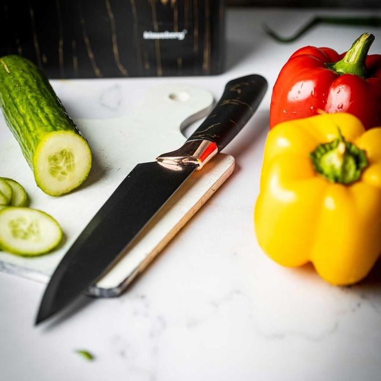 Klausberg, zestaw noży kuchennych w bloku, 5 szt.