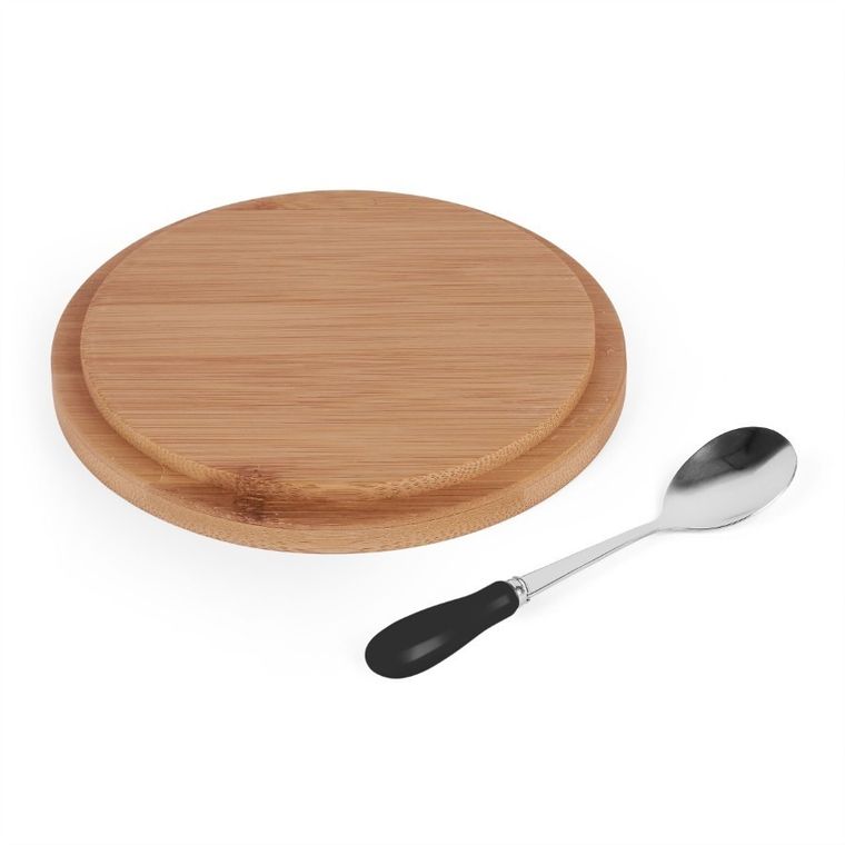 Könighoffer, cukiernica z bambusową pokrywą, czarna, 14,5-5 cm