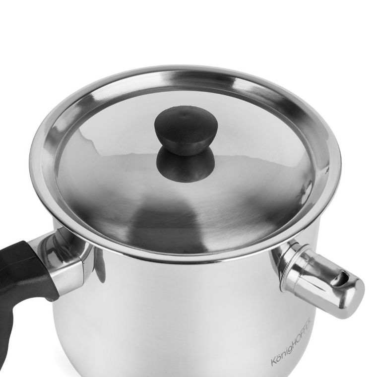 KönigHoffer, garnek do mleka z gwizdkiem i pokrywką, indukcja, 1,5l