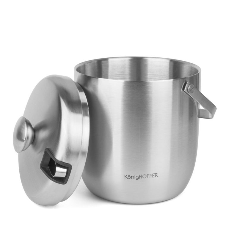 Könighoffer, Ori, wiaderko do lodu ze szczypcami, satyna, 2,8l