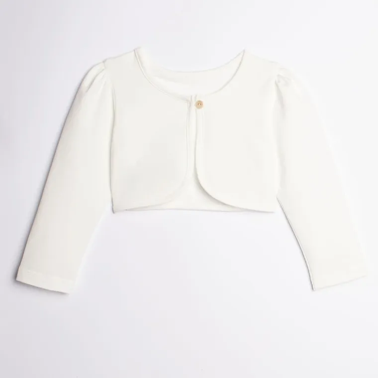 Komplet dziewczęcy, Sukienka, Bolerko, ecru, Nicol