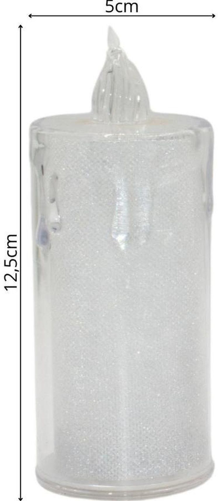 Koopman, świeca dekoracyjna, transparenta, ciepły biały, LED, 3 szt.