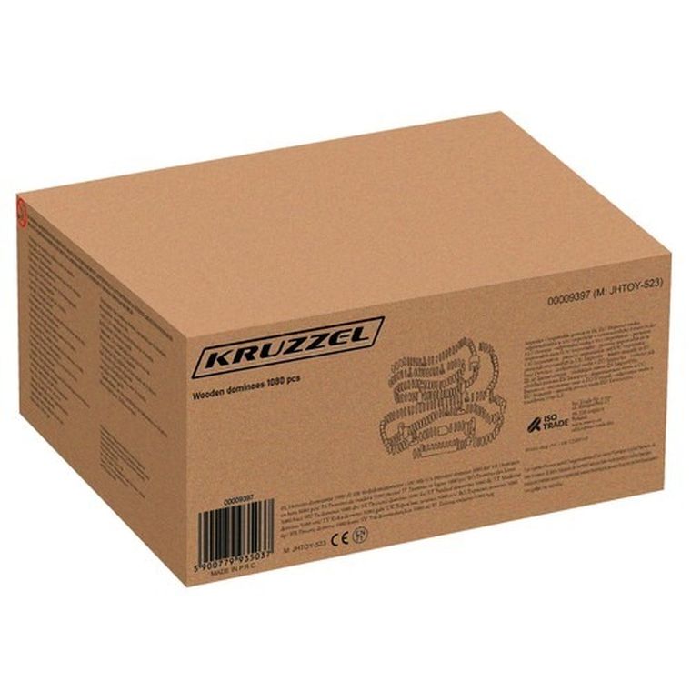 Kruzzel, domino drewniane, 1080 elementów