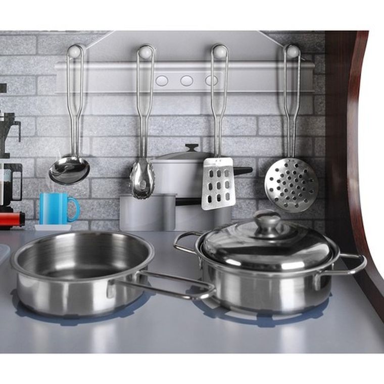 Kruzzel, kuchnia drewniana, ciemny brąz