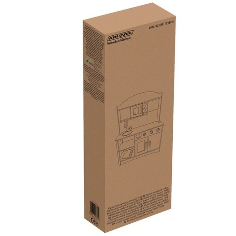 Kruzzel, kuchnia drewniana z akcesoriami