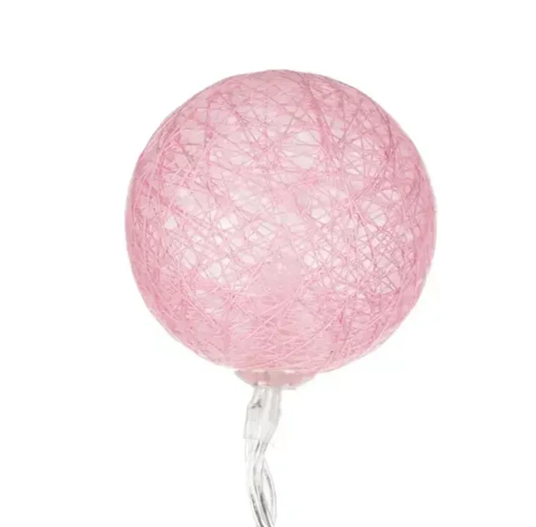 Kruzzel, namiot składany z lampkami, różowy