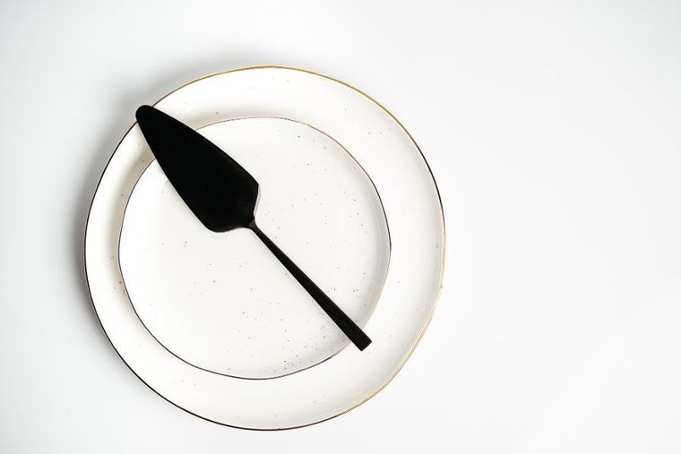 Kulig, Piano, komplet widelczyków do ciasta, Black, 6 szt.