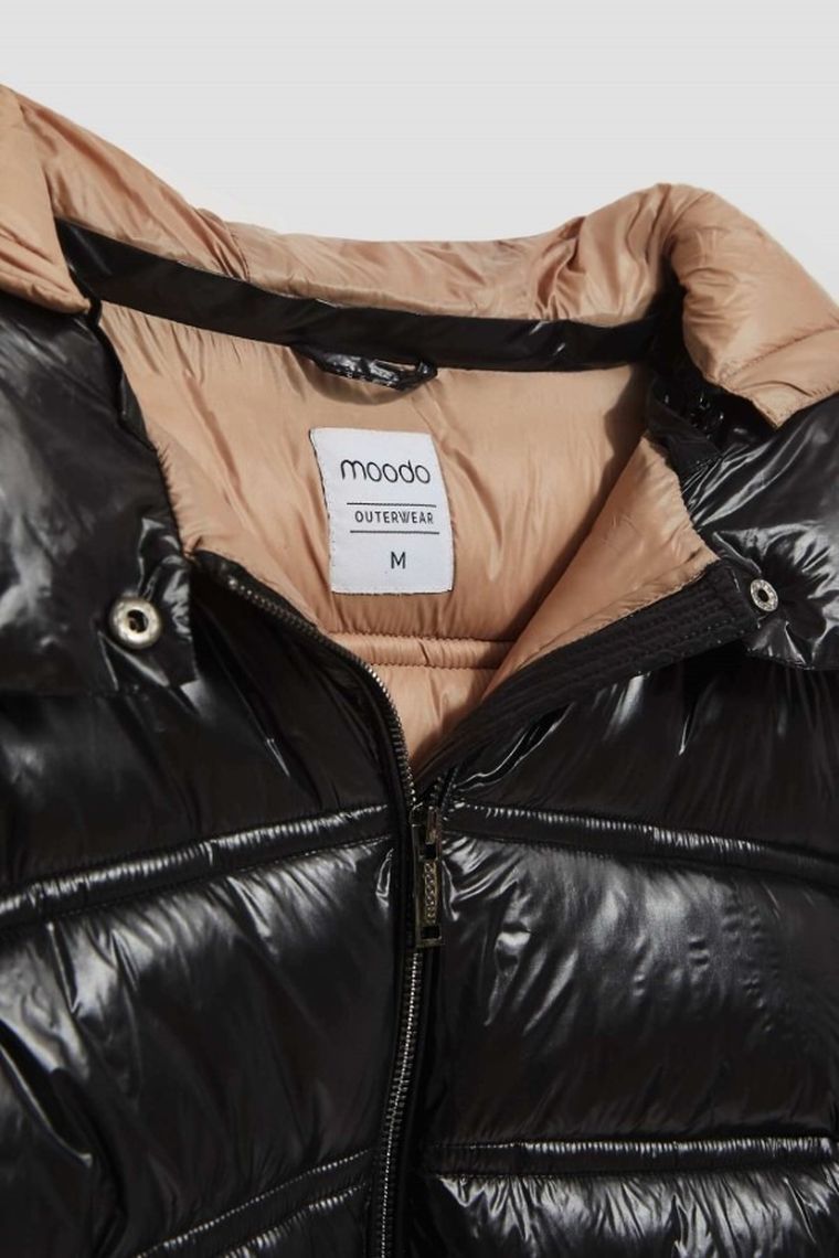 Kurtka damska, czarna, Moodo