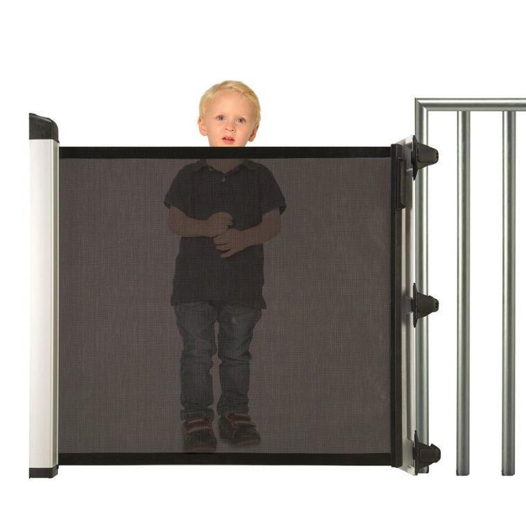 Lascal, KiddyGuard Avant, bramka ochronna, czarna