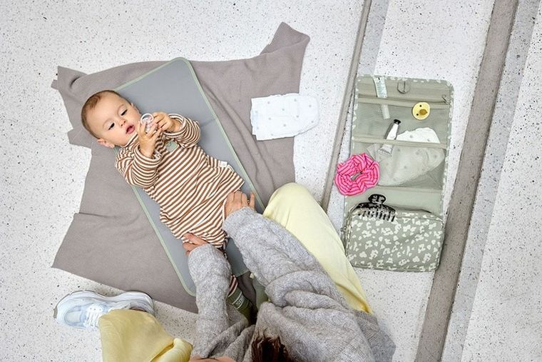 Lassig, Green Label, Leo, organizer, kosmetyczka podróżna, wisząca, light khaki