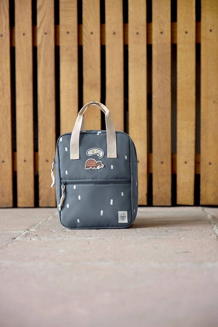 Lassig, Happy Prints, plecak dla przedszkolaka, kwadratowy, granatowy