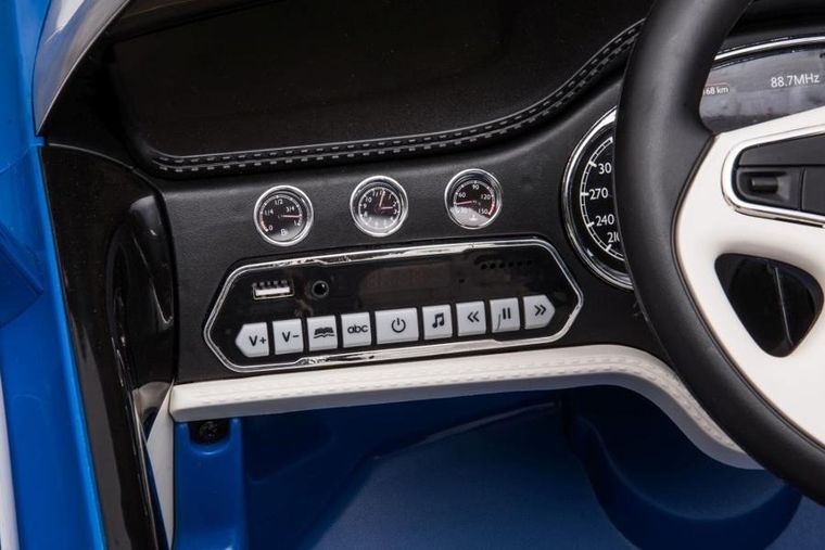 Lean Cars, Bentley Mulsanne, pojazd na akumulator, niebieski lakierowany