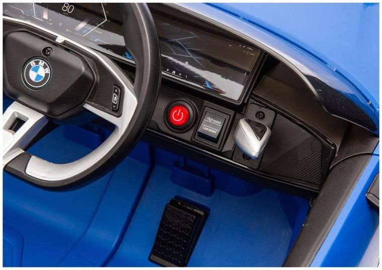Lean Cars, BMW I4, pojazd na akumulator 4-4, JE1009, niebieski