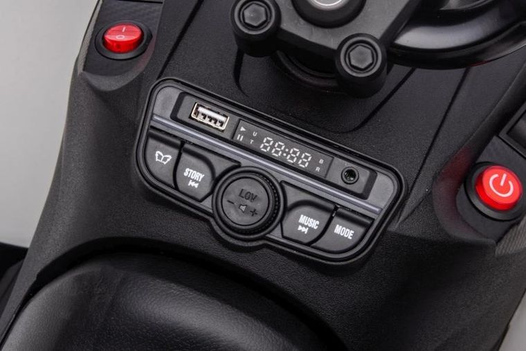 Lean Cars, Can-Am Renegate, quad, pojazd na akumulator, biały