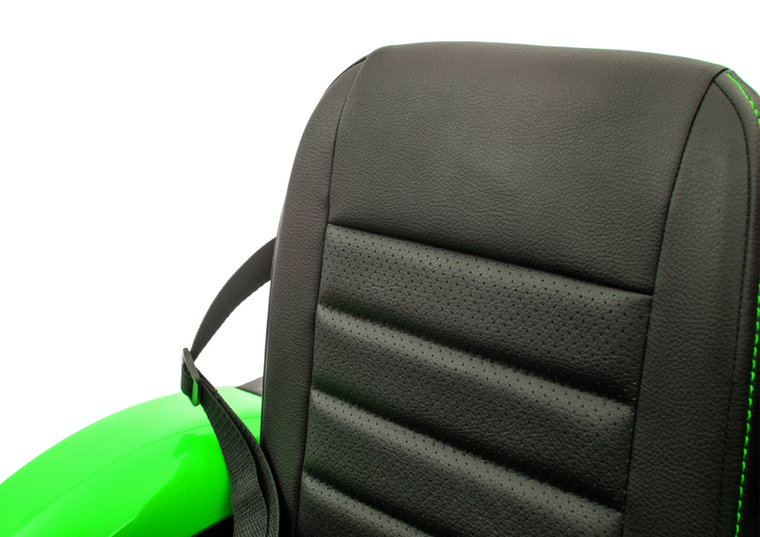 Lean Cars, koparka z naczepą, pojazd na akumulator, SX2068, zielony