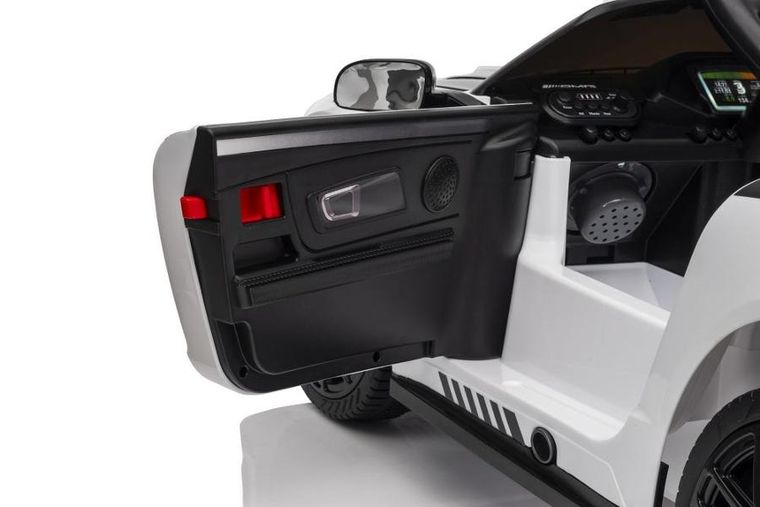 Lean Cars, Mercedes AMG GT3, pojazd na akumulator, biały