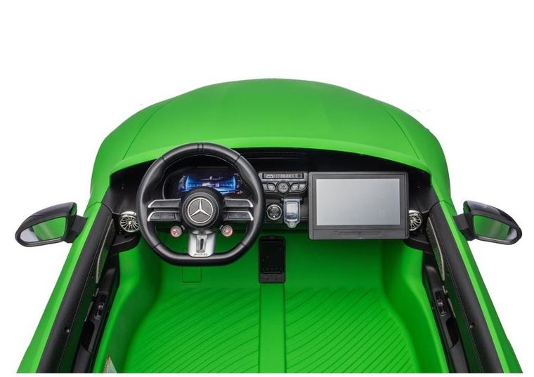 Lean Cars, Mercedes GT63 AMG, pojazd na akumulator, DK-GT63 24V LCD, matowy zielony