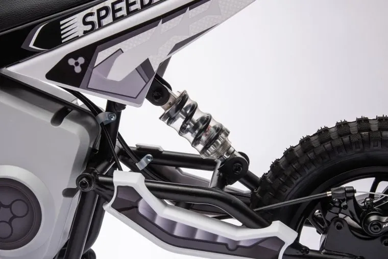 Lean Cars, motor crossowy, pojazd na akumulator, A9901, biały