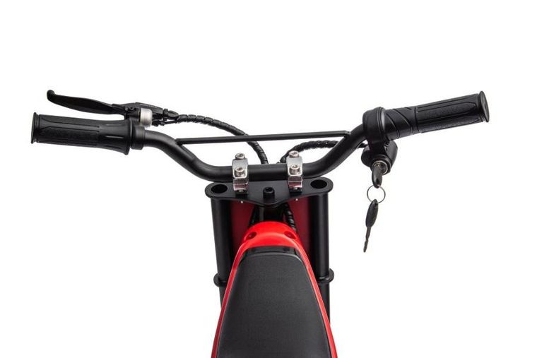 Lean Cars, motor crossowy, pojazd na akumulator, A9901, czerwony