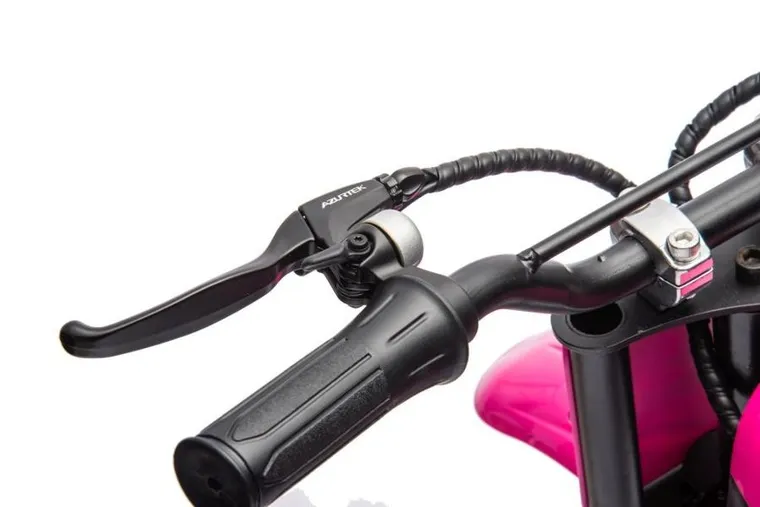 Lean Cars, motor crossowy, pojazd na akumulator, A9901, różowy