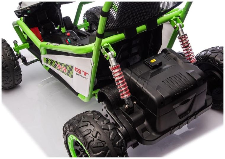 Lean Cars, pojazd na akumulator, DM-107 24V7, cichy silnik, zielony