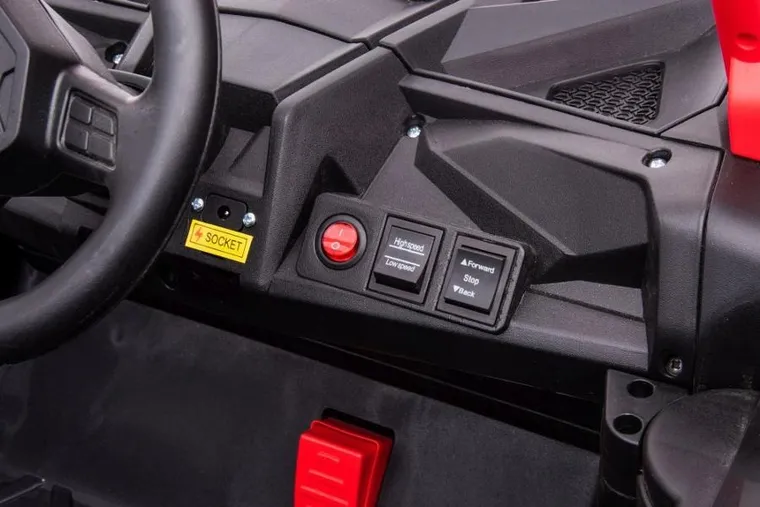 Lean Cars, pojazd na akumulator, YSA036 4-4, czerwony