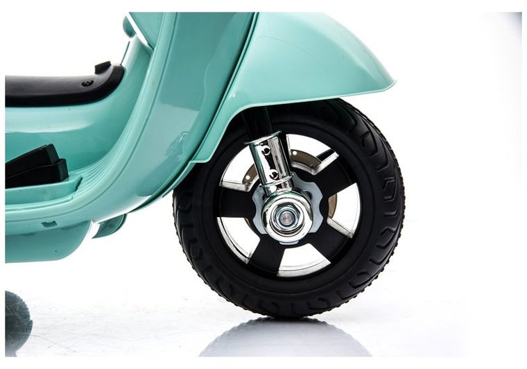 Lean Cars, Vespa GTS 300 Mini, skuter, pojazd na akumulator, turkusowy