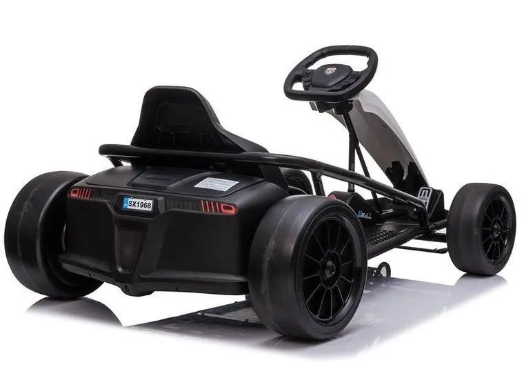 Lean Toys, Gokart Drift, pojazd na akumulator, biały