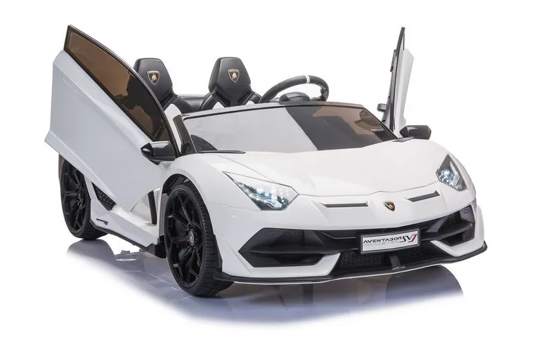Lean Toys, Lamborghini Aventador SX2028, pojazd na akumulator, biały