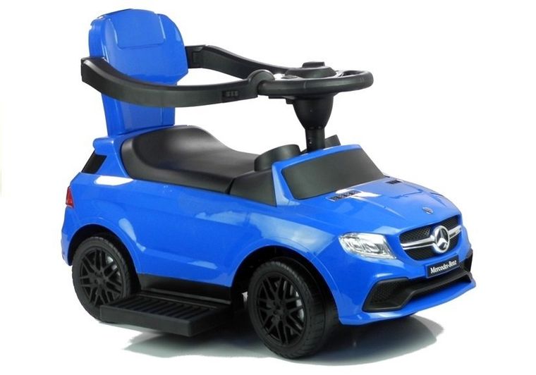 Lean Toys, Mercedes, jeździk 3w1, niebieski