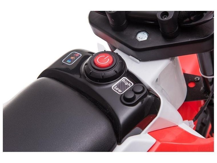 Lean Toys, Motor, pojazd na akumulator, pomarańczowy