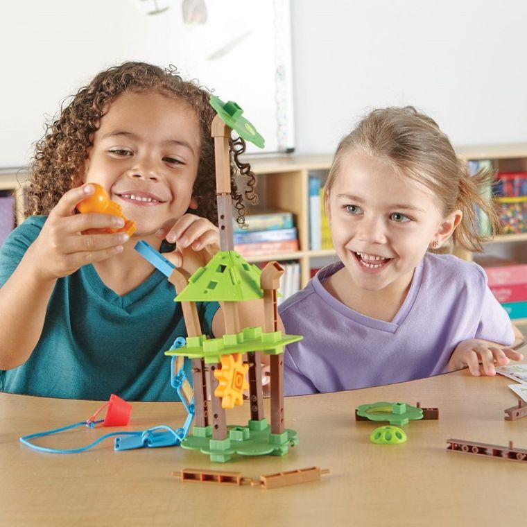 Learning Resources, Domki na drzewie, zestaw do konstruowania i projektowania, 52 szt.