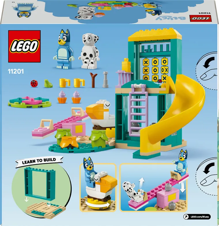 LEGO Bluey, Blue i Łatka na placu zabaw, 11201