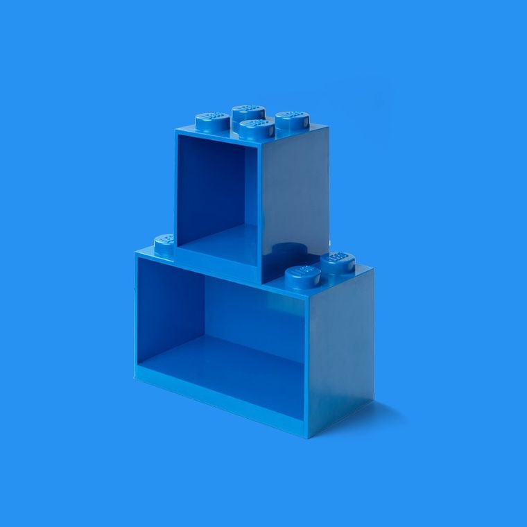 LEGO, Brick 4, półka, niebieska
