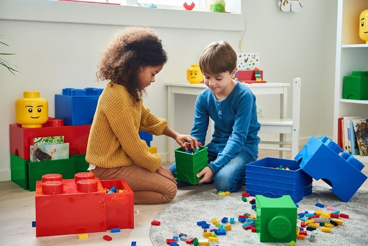 LEGO, Brick 8, pojemnik klocek, czerwony