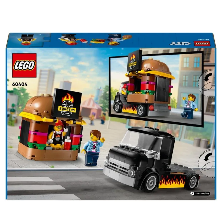 LEGO City, Ciężarówka z burgerami, 60404