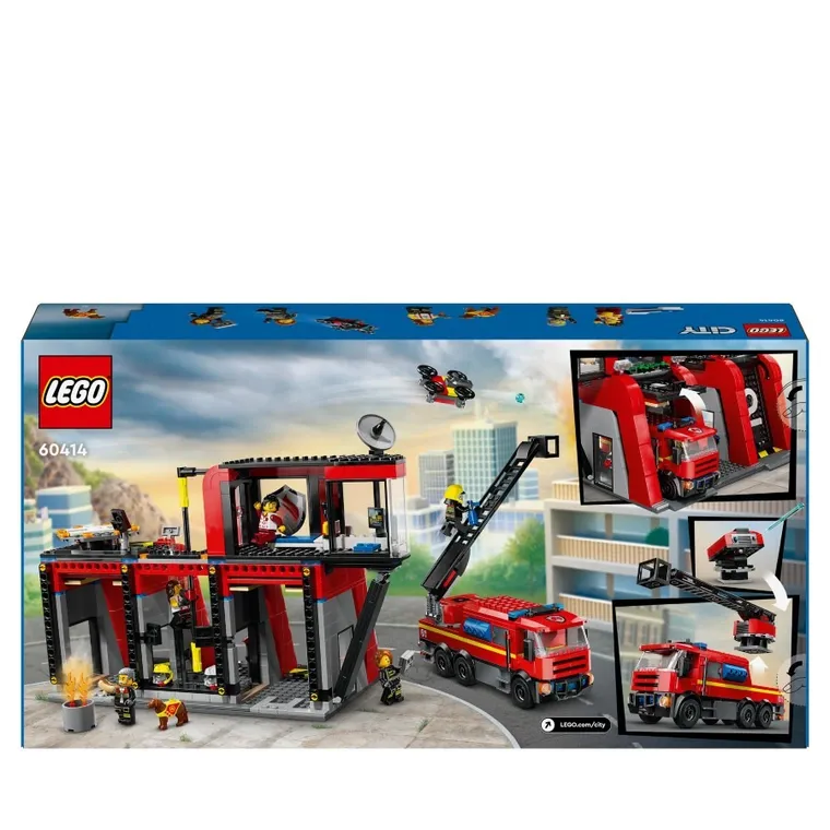 LEGO City, Remiza strażacka z wozem strażackim, 60414