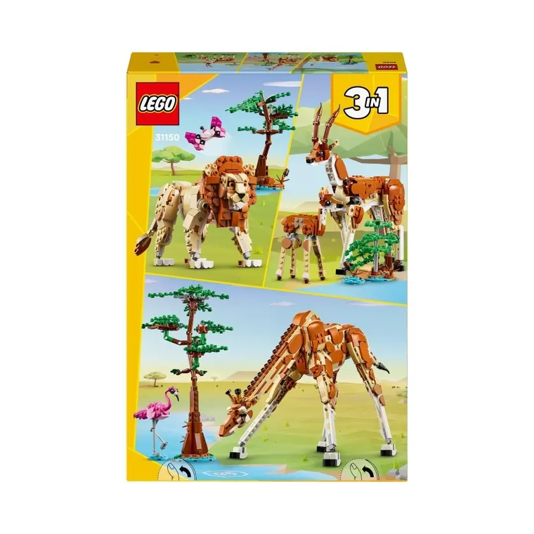 LEGO Creator, Dzikie zwierzęta z safari, 31150