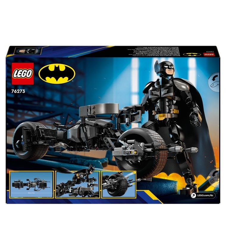 LEGO DC Batman, Figurka Batmana do zbudowania i batcykl, 76273