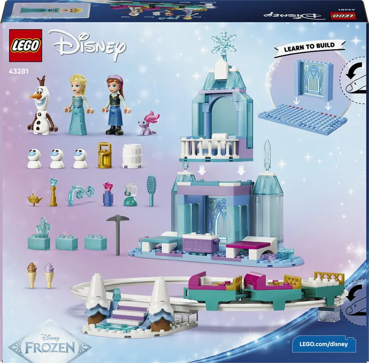 LEGO Disney Princess, Lodowy zamek Elzy i śnieżna przejażdżka, 43281