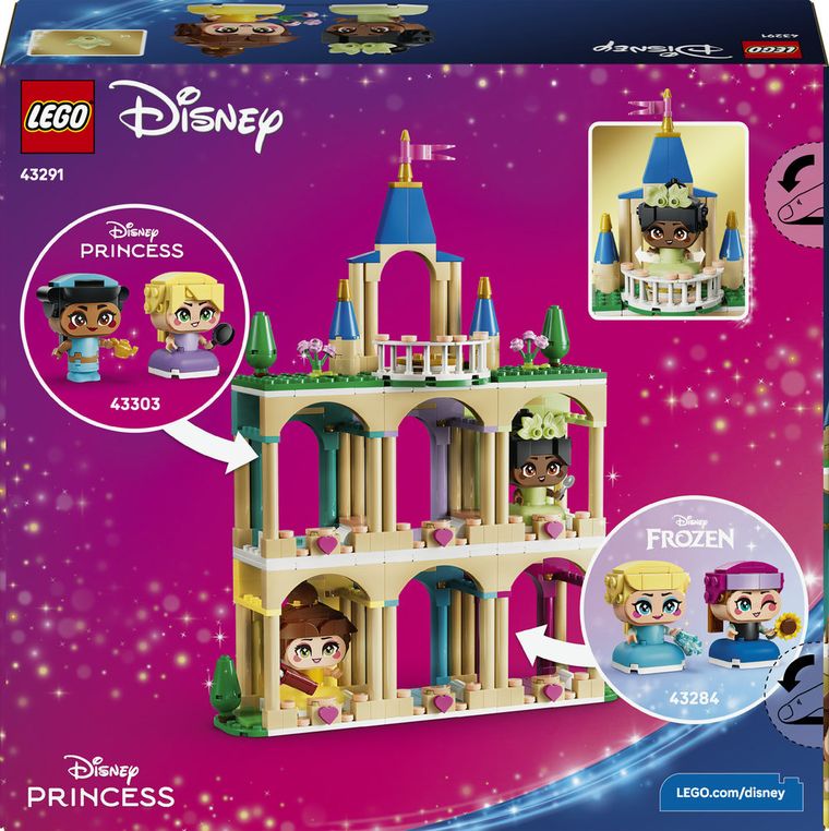 LEGO Disney Princess, Mała Bella i Tiana z zamkiem, 43291
