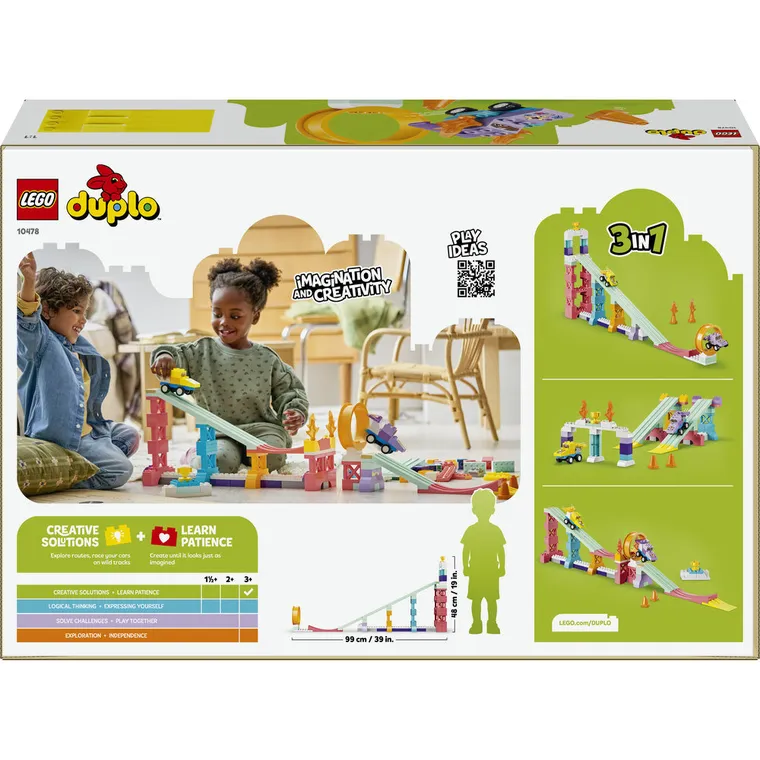 LEGO DUPLO, Kreatywne rampy 3 w 1 z pojazdami, 10478