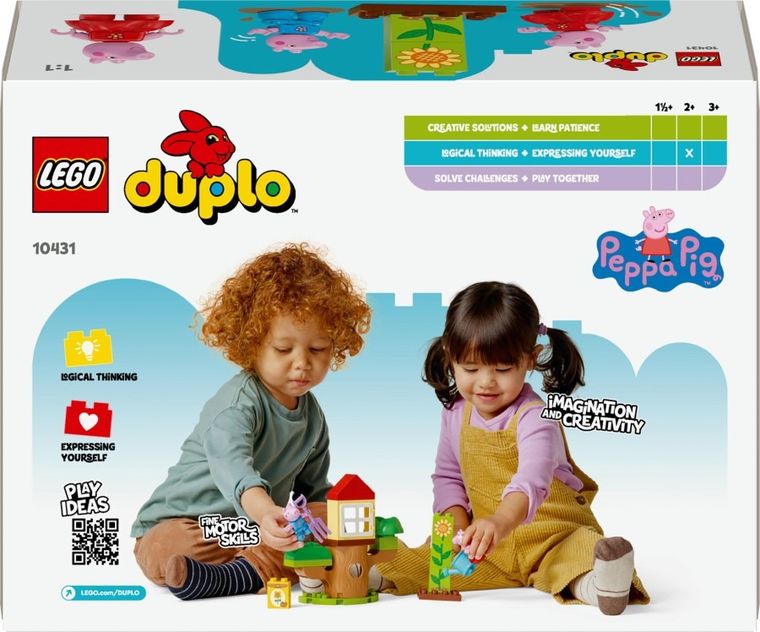 LEGO DUPLO, Ogród i domek na drzewie Peppy, 10431