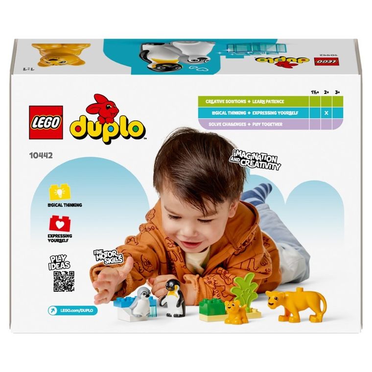 LEGO DUPLO, Rodziny dzikich zwierząt: pingwiny i lwy, 10442