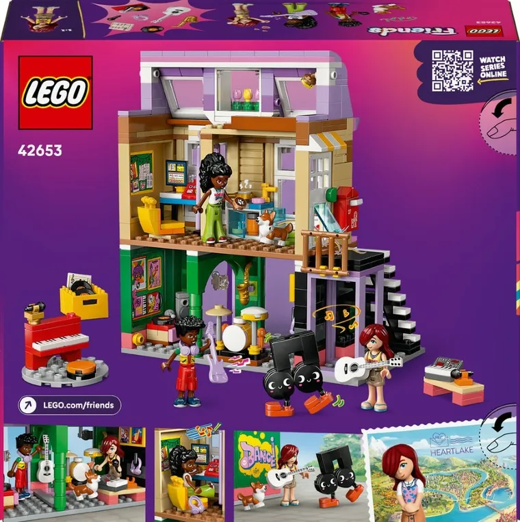 LEGO Friends, Sklep muzyczny i mieszkanie, 42653