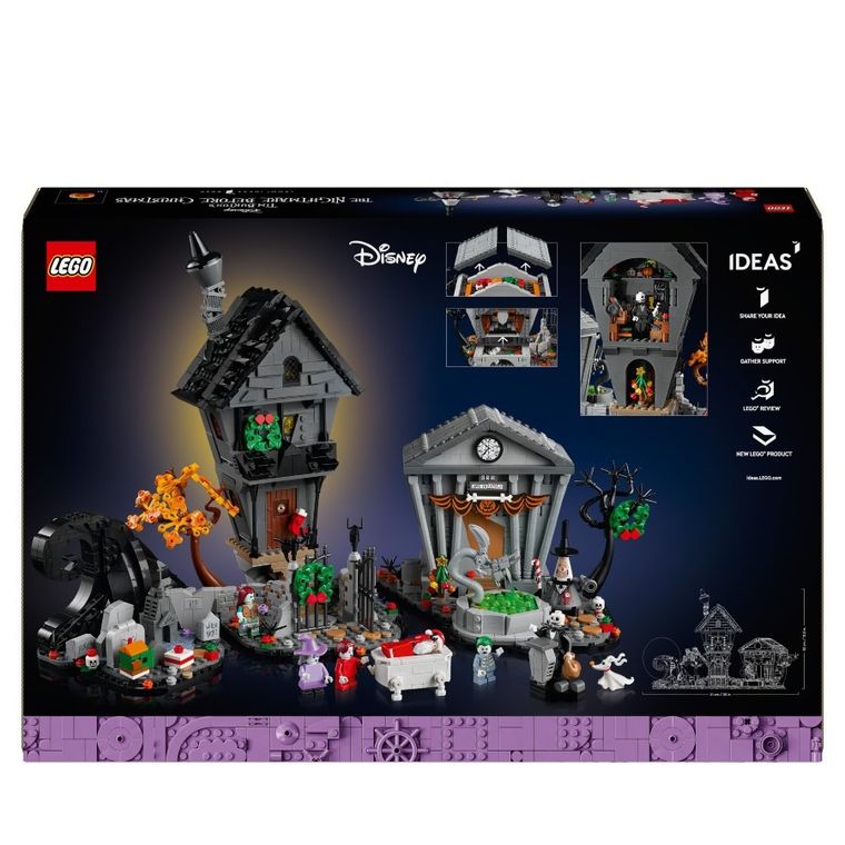 LEGO Ideas, Disney: Miasteczko Halloween Tima Burtona, 21351