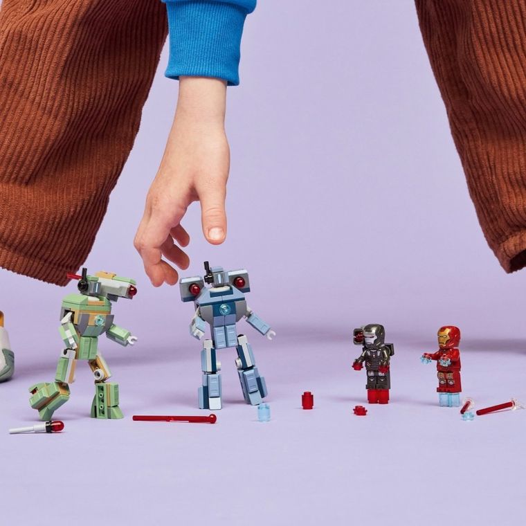 LEGO Marvel, Iron Man i War Machine kontra drony Hammera, 76320
